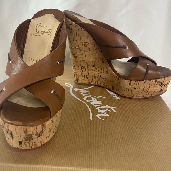 Christian Louboutin Marty Wedge Sandal - Picture 2 of 8